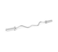 Amazon Basics Olympic 119.4 cm Curl Barbell Bar, 5.1 cm Diameter, Chrome