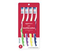 Amazon Basics Orbit Toothbrushes Soft Full 4 Count Assorted Colors (Previously Solimo)