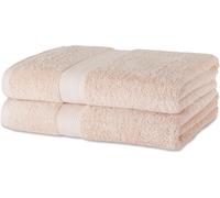 Amazon Basics Organic Cotton Bath Towel Set, Soft and Absorbent Bathroom Towels