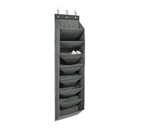 Amazon Basics Over the Door Shoe Organizer with 8 Tiers, Large, Charcoal