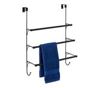 Amazon Basics Over the Door Towel Rack, Black