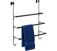 Amazon Basics Over the Door Towel Rack, Black