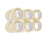 Amazon Basics Packaging Tape, 48mm x 66m, 0.047mm Thickness (12-Roll), Clear