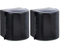 Amazon Basics Paper Towel Dispenser Centre Pull, 23 x 28.8 x 22.5 centimetres, Smoke Semi-transparent, 28.8L x 20W (Pack of 2)