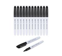 Amazon Basics Permanent Marker Pens - Black - Pack of 12