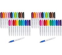 Amazon Basics Permanent Markers, Assorted Colours, 48-Pack