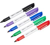 Amazon Basics Permanent Markers - Assorted - Pack of 12