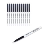 Amazon Basics Permanent Markers, Ultra Fine Point for Precise Marks, Black Ink, 12-Pack