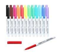 Amazon Basics Permanent Markers, Ultra-Fine Point Marker Pens, Assorted Colours, 24-Pack