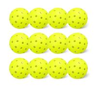 Amazon Basics Pickleball Balls, USAPA Approved, 40-Hole, 7.4 cm, Yellow, 12-Pack, for Outdoor Tournament Play