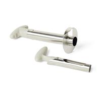 Amazon Basics Pineapple Corer and Slicer and Apple Corer, 2-Piece Set, Dishwasher-Safe, Linen Gray