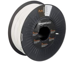 Amazon Basics PLA 3D Printer Filament, 1.75mm, White, 1 kg Spool
