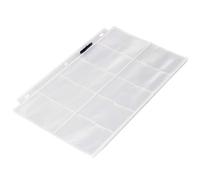 Amazon Basics Plastic Business Card Holder Protector Sleeves for 3-Ring Binder Transparent 25-Pack