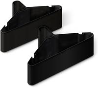 Amazon Basics Plastic Clothes Hangers, Adult Size, Black, Pack of 50