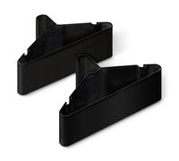 Amazon Basics Plastic Clothes Hangers, Adult Size, Black, Pack of 50