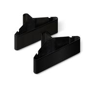 Amazon Basics Plastic Clothes Hangers, Adult Size, Black, Pack of 50