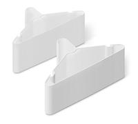 Amazon Basics Plastic Clothes Hangers, Adult Size, White, Pack of 50