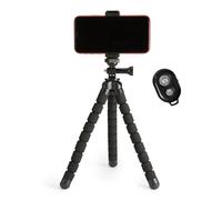 Amazon Basics Portable and Flexible Tripod 25cm/10inch with Wireless Remote a...