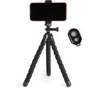 Amazon Basics Portable and Flexible Tripod 25cm/10inch with Wireless Remote and