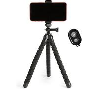 Amazon Basics Portable and Flexible Tripod 25cm/10inch with Wireless Remote and