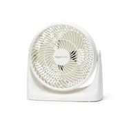 Amazon Basics Portable Desk Fan, 7 Inch Quiet Operation Cooling, 3 Speed Settings, 90° Variable Tilt, 15.49 x 27.3 x 27.69 cm, White