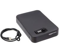 Amazon Basics Portable Security Case Lock Box Safe, Combination Lock, L, Black