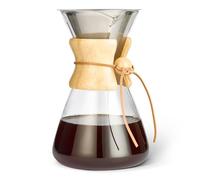 Amazon Basics Pour Over Coffee Maker, 1L, Borosilicate Glass, BPA-Free, Reusable Stainless Steel Filter