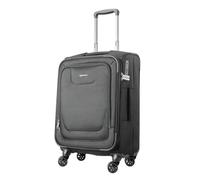 Amazon Basics Premium Expandable Softside Spinner Luggage With TSA Lock - 51.8 cm International Carry-On, Black