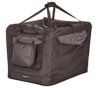 Amazon Basics Premium Folding Portable Soft Pet Crate, Black, 67 cm L x 45 cm W x 46 cm H