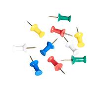Amazon Basics Push Pins, Assorted Colors, Steel Point, 200-Count