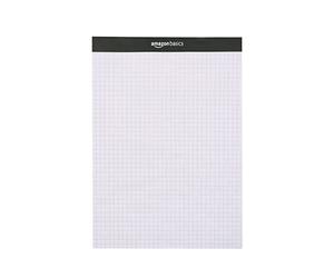 Amazon Basics Quad-Ruled Paper Pad, Pack of 2, 21.6 cm by 29.8 cm, White