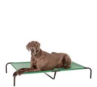 Amazon Basics Raised Dog Bed, Cooling Breathable Elevated Pet Bed, XL, Green, 153 x 94 x 23 cm (L x W x H)