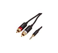 Amazon, Basics, RCA, Adapter, Cable, 3, 5, mm, 2-Male, 1, 2, 5-Pack