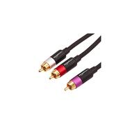 Amazon, Basics, RCA, Audio, Cable, Black, 1-Male, 2-Male, 4, 57, meters