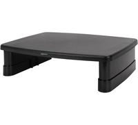 Amazon Basics Height Adjustable Monitor Stand Riser with Storage Organizer, 3-Level Stackable Design, Durable ABS Plastic, Supports up to 10kg, for Monitors & Laptops, Black