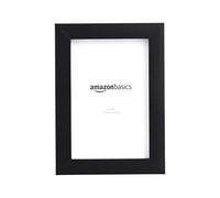 Amazon Basics Rectangular Photo Frame, 2 Pack, Black, 10 cm x 15 cm