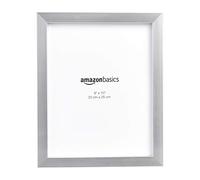 Amazon Basics Rectangular Photo Frame, 20 x 25 cm, 2-Pack, Nickel