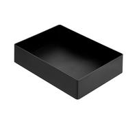 Amazon Basics Rectangular Plastic Organizer - Accessory Tray, 23.8 x 17 x 5 cm, Black