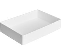 Amazon Basics Rectangular Plastic Organizer Accessory Tray, 24 x 17 x 5 cm, Whi