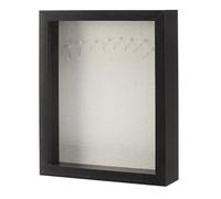 Amazon Basics Rectangular Wooden Shadow Box/Picture Frame, 20 cm x 25.4 cm, Black