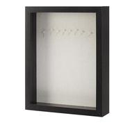 Amazon Basics Rectangular Wooden Shadow Box/Picture Frame, 21.6 cm x 28 cm, Black