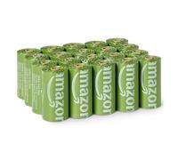 Amazon Basics Recycled Material Dog Poop/Waste Bags without Dispenser, Unscented, 300 Bags (20 Packs of 15 Bags)