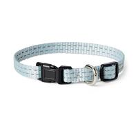 Amazon Basics Reflective & Adjustable Dog Collar, Featuring a Metal D-Ring and Quick-Release Buckle,Size XS, Blue