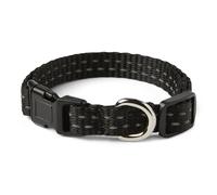 Amazon Basics Reflective Polyester Dog Collar, Adjustable 22-34cm, Quick-Release Buckle, Lightweight, Extra Small
