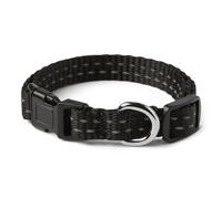 Amazon Basics Reflective Polyester Dog Collar, Adjustable 28.5-43cm, Quick-Release Buckle, Lightweight, Small