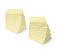 Amazon Basics Regular Sticky Notes, 18 Pads, Self-Sticky Note Pads, 100 sheets per pad, Yellow, 7.6 x 7.6 cm