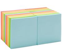 Amazon Basics Regular Sticky Notes, 24 Pads, Self-Sticky Note Pads, Assorted Colours, 7.6 x 7.6 cm