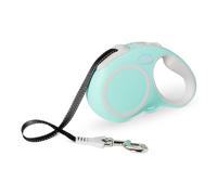 Amazon Basics Retractable Dog Leash, Double-sided Reflective, 5m, Size L, Blue