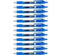 Amazon Basics Retractable Gel Ink Pens - Fine Point, Blue,12 Count (Pack of 1)