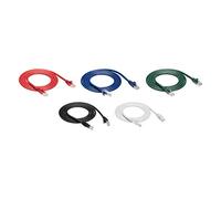 Amazon Basics RJ45 Cat6 Ethernet Cable Compatible with PC, Laptop, TV, Routers, Modem speed up to 10 Gigabit/s, 1.5 m, Multi-colored 5-pack